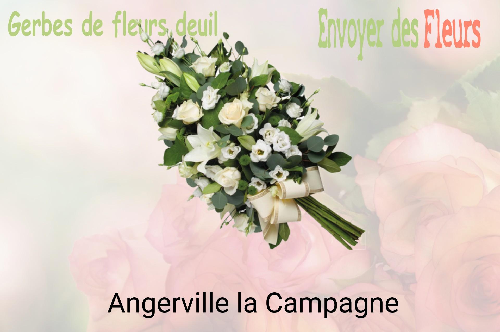Gerbe de fleurs de deuil livrée à Angerville-la-Campagne